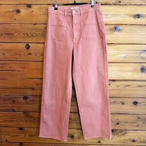 Madewell Tapered-Leg Utility Pants Pink 27